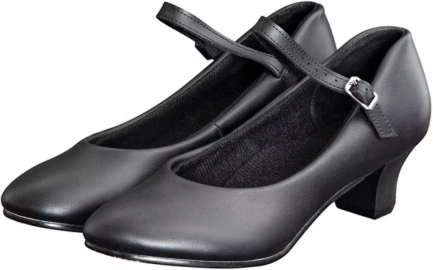 ARCLIBER Character Shoes for Women Ankle Strap 1.55" Dance Heels for Ballroom Salsa Tango