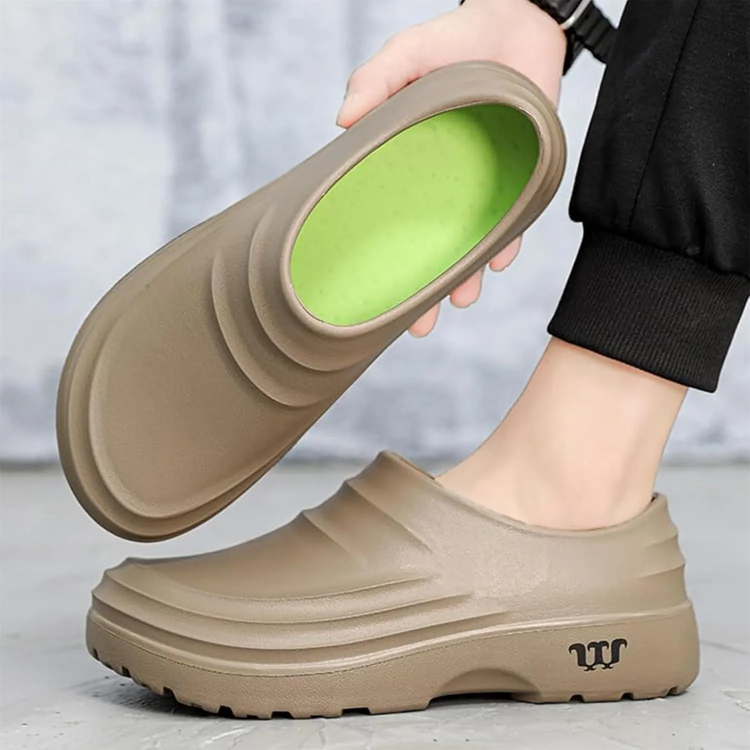 Armadillo Clogs Nurse Garden Shoes for Women Men Non Slip Resistant Work Shoes, Comfortable Nursing Shoe Womens Mules Slip On Oil Resistant Waterproof Chef Gardening Kitchen Food Service Shoe Unisex
