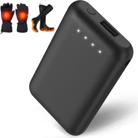 Battery Pack for Heated Gloves Scarf Socks and Heating Slippers, 5V2A Heated Clothing Replacement Battery Pack (5V2A DC Port and USB 4000mAh)