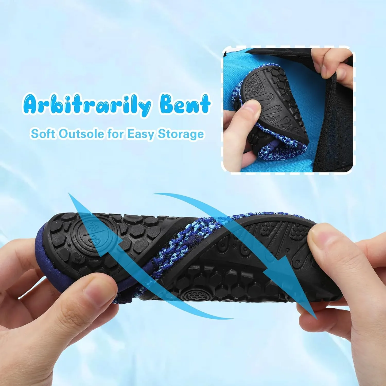 Besroad Kids Water Shoes Girls Boys Quick Dry Aqua Socks Barefoot Non Slip Beach Swim Surf Shoes
