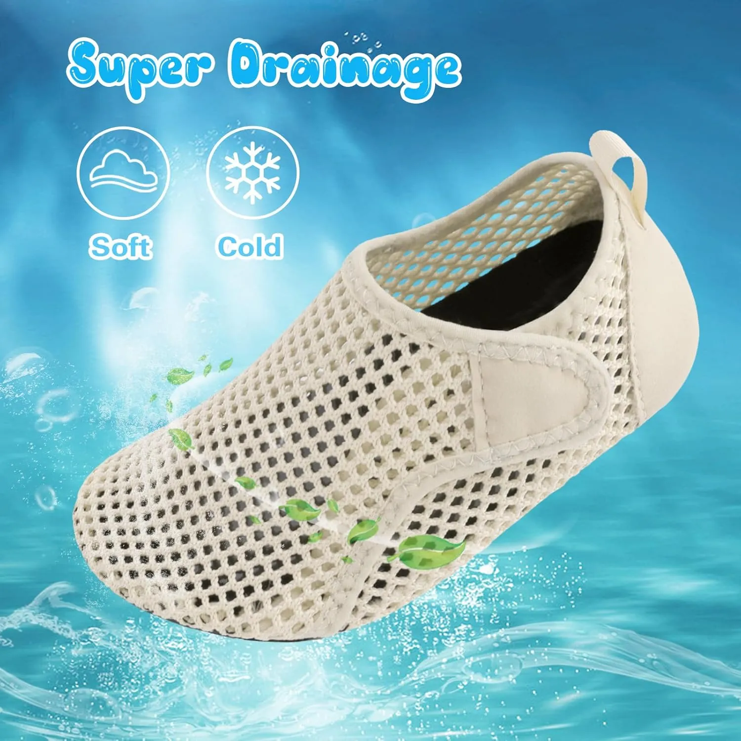 Besroad Kids Water Shoes Girls Boys Quick Dry Aqua Socks Barefoot Non Slip Beach Swim Surf Shoes