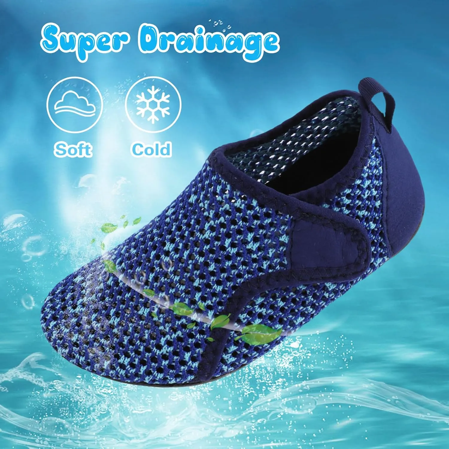 Besroad Kids Water Shoes Girls Boys Quick Dry Aqua Socks Barefoot Non Slip Beach Swim Surf Shoes