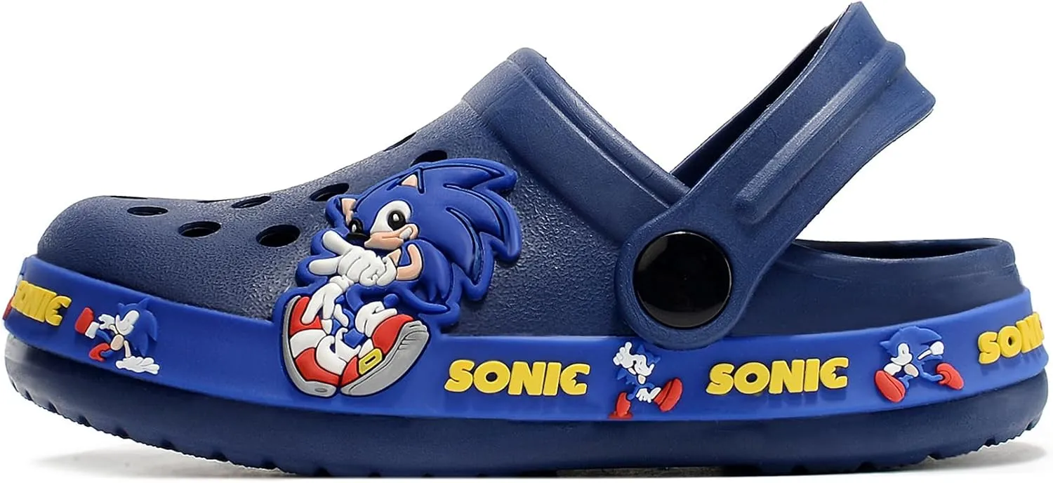Boys clogs cute cartoon kids garden shoes beach slippers for toddlers and kids sandals shower slippers slip on water shoes