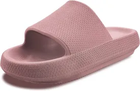Cloud Slides For Women and Men,Pillow Slippers Bathroom Sandals,EVA Non Slip Thick Sole Platform Shoes