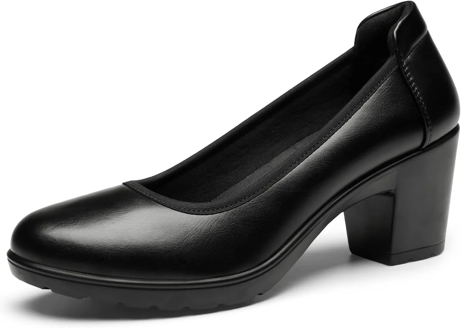 DREAM PAIRS Women's Chunky Closed Toe Low Block Heels Work Pumps Comfortable Round Toe Dress Wedding Shoes