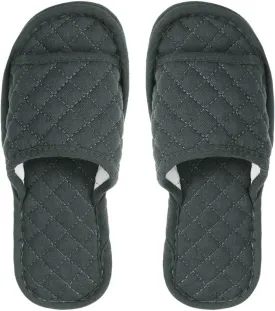 Ibluelover Portable Travel Spa Slippers Foldable Flat Closed Toe Home Shoes with Non-Slip Sole Spa Hotel Slippers Washable Guest Room Cotton Indoor House Shoes Business Trip Flight Footwear