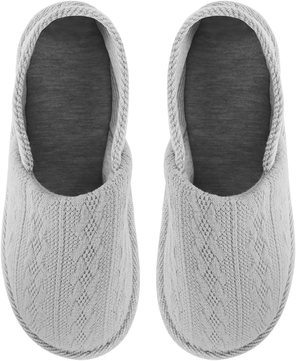 Ibluelover Portable Travel Spa Slippers Foldable Flat Closed Toe Home Shoes with Non-Slip Sole Spa Hotel Slippers Washable Guest Room Cotton Indoor House Shoes Business Trip Flight Footwear