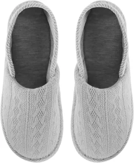 Ibluelover Portable Travel Spa Slippers Foldable Flat Closed Toe Home Shoes with Non-Slip Sole Spa Hotel Slippers Washable Guest Room Cotton Indoor House Shoes Business Trip Flight Footwear