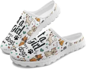 Jeiento Womens Slip On Mules Shoes Cute Cat Shoes Mesh Breathable Walking Sneakers Backless Fashion Sneakers