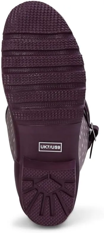 Jileon Wide Fit Womens Rain Boots - Fit up to 18 Calves - Unique Design For Wide Feet, Ankles & Calves