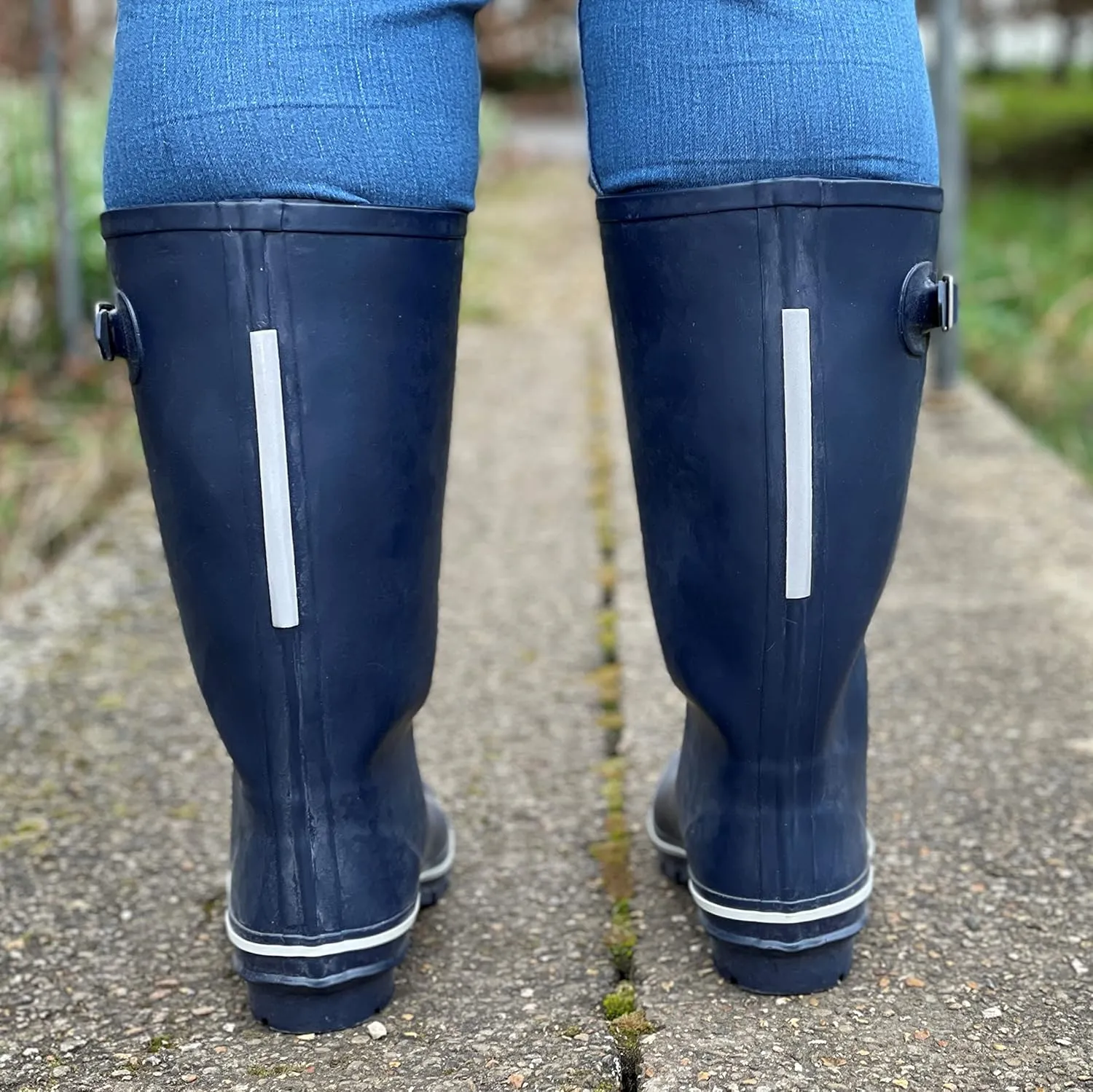 Jileon Wide Fit Womens Rain Boots - Fit up to 18 Calves - Unique Design For Wide Feet, Ankles & Calves