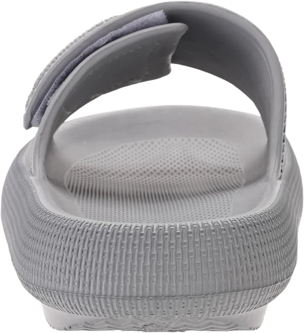 Joomra Slides for Women and Men Recovery Pillow Slippers Diabetic Sandals | Adjustable Strap | Dual Cushioned Thick Sole