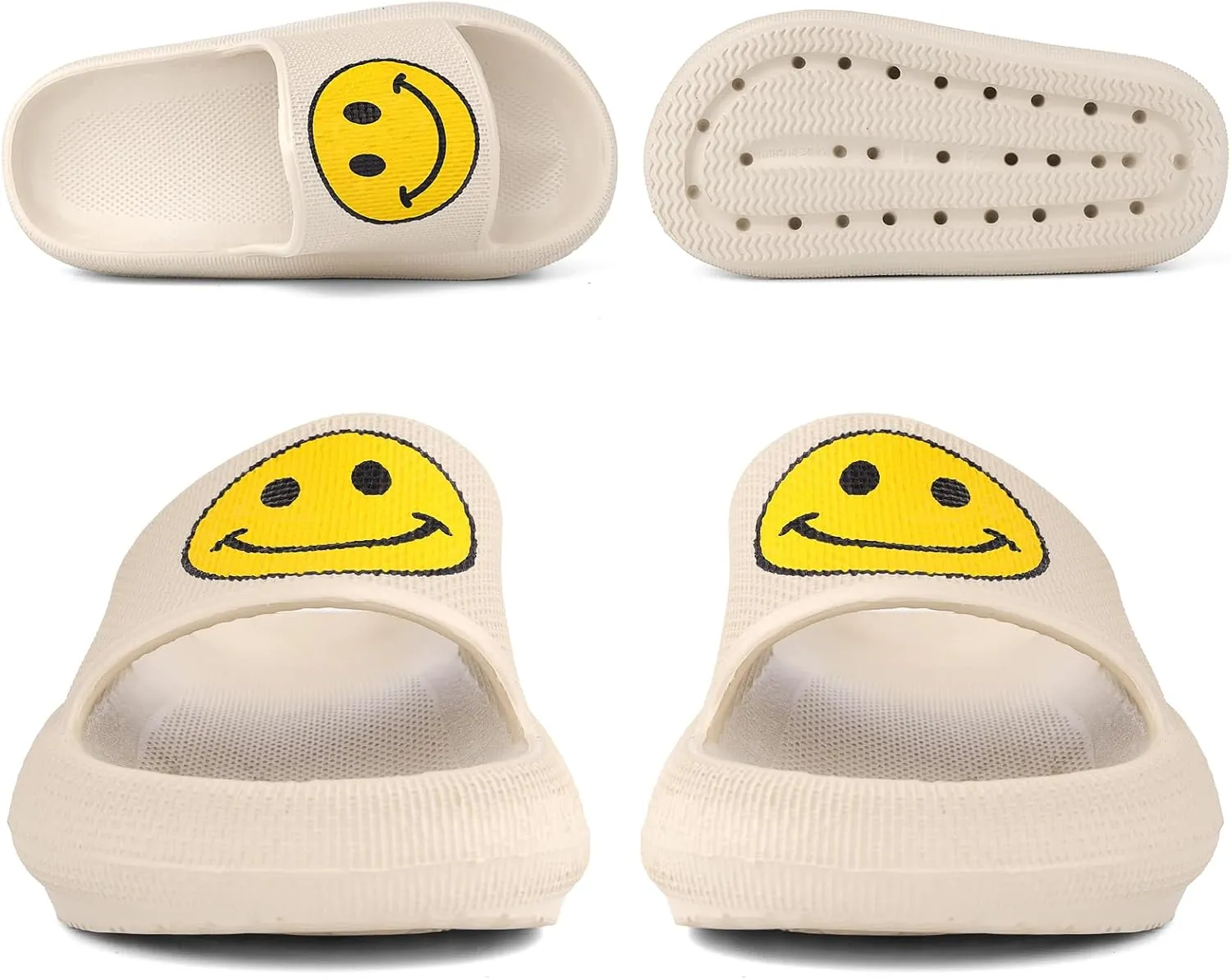 Kids Cloud SlidesPillow Sandals for Boys GirlsQuick Drying Bathroom Shower SandalsSummer Beach Pool Slippers| Thick Sole Non-Slip