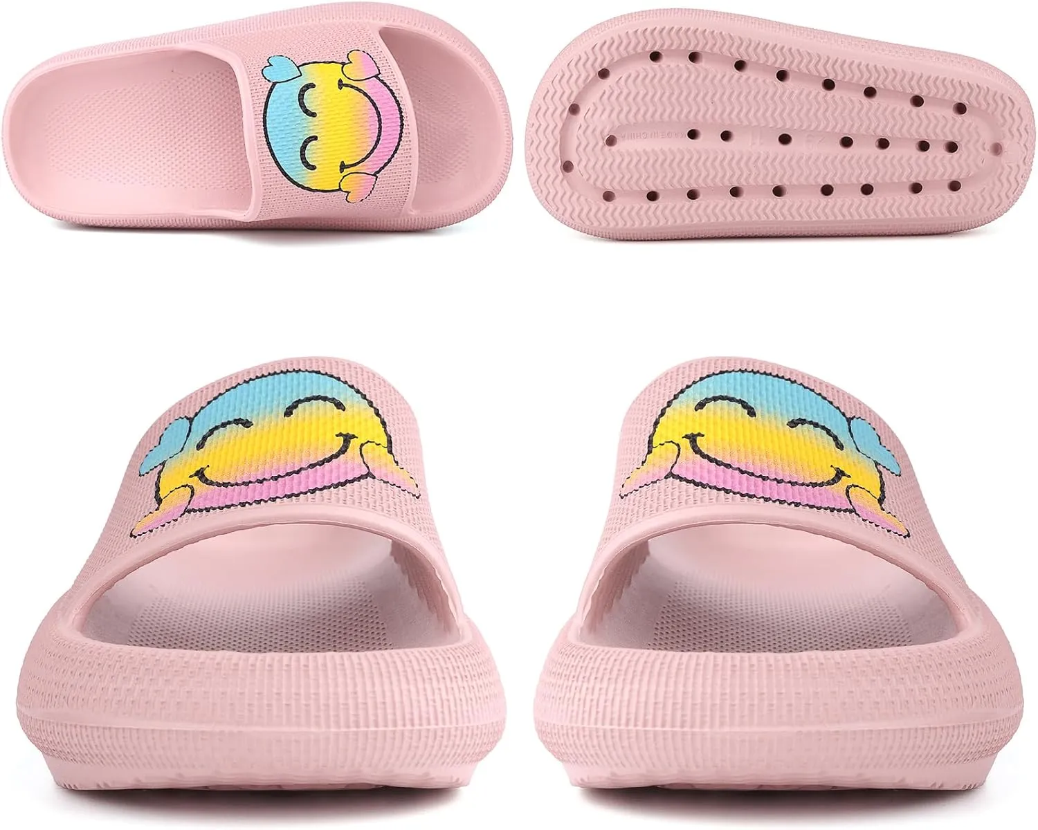 Kids Cloud SlidesPillow Sandals for Boys GirlsQuick Drying Bathroom Shower SandalsSummer Beach Pool Slippers| Thick Sole Non-Slip