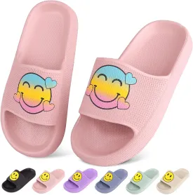 Kids Cloud SlidesPillow Sandals for Boys GirlsQuick Drying Bathroom Shower SandalsSummer Beach Pool Slippers| Thick Sole Non-Slip