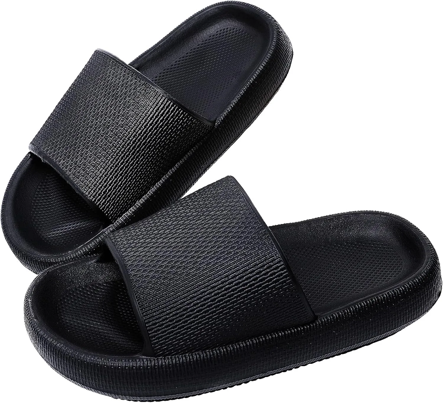 Kids House Slippers Non-Slip Quick Drying Open Toe Super Soft Thick Sole Sandals Home Shower Bathroom Slipper for Toddler Little Kids