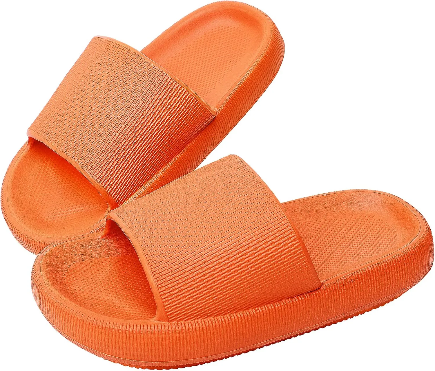 Kids House Slippers Non-Slip Quick Drying Open Toe Super Soft Thick Sole Sandals Home Shower Bathroom Slipper for Toddler Little Kids