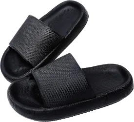 Kids House Slippers Non-Slip Quick Drying Open Toe Super Soft Thick Sole Sandals Home Shower Bathroom Slipper for Toddler Little Kids
