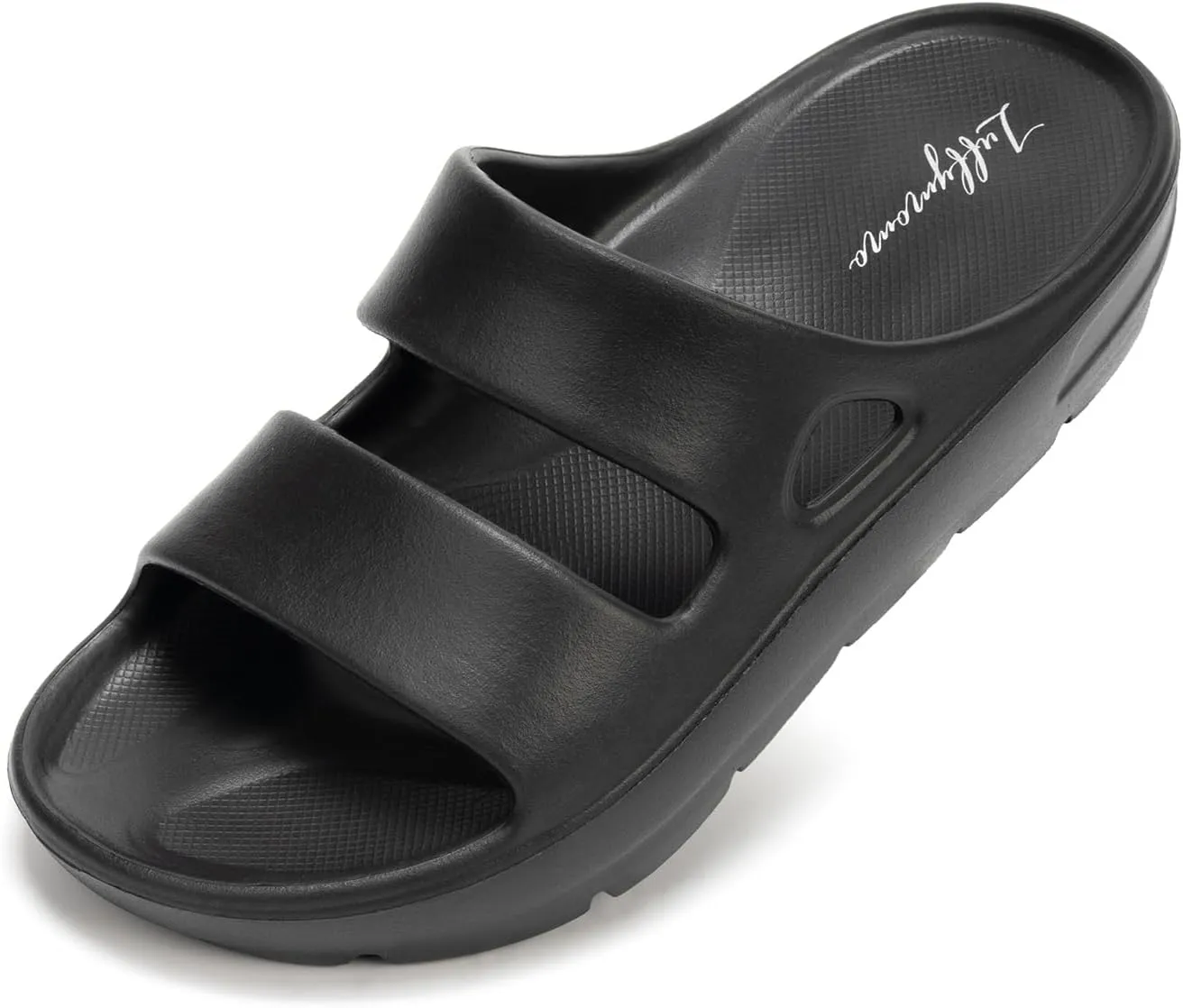 Luffymomo Pillow Slippers for Women and Men,Cloud Indoor Slides Bathroom Sandals | Non-Slip Thick Sole Quick Drying
