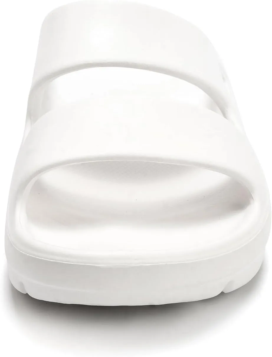 Luffymomo Pillow Slippers for Women and Men,Cloud Indoor Slides Bathroom Sandals | Non-Slip Thick Sole Quick Drying