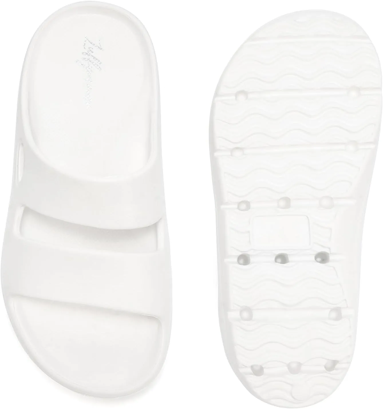 Luffymomo Pillow Slippers for Women and Men,Cloud Indoor Slides Bathroom Sandals | Non-Slip Thick Sole Quick Drying