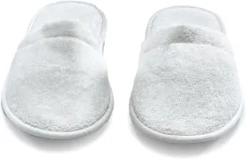 Men's Cotton Bath Slippers, Terry Cloth Travel Hotel Slippers for Men