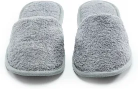 Men's Cotton Bath Slippers, Terry Cloth Travel Hotel Slippers for Men