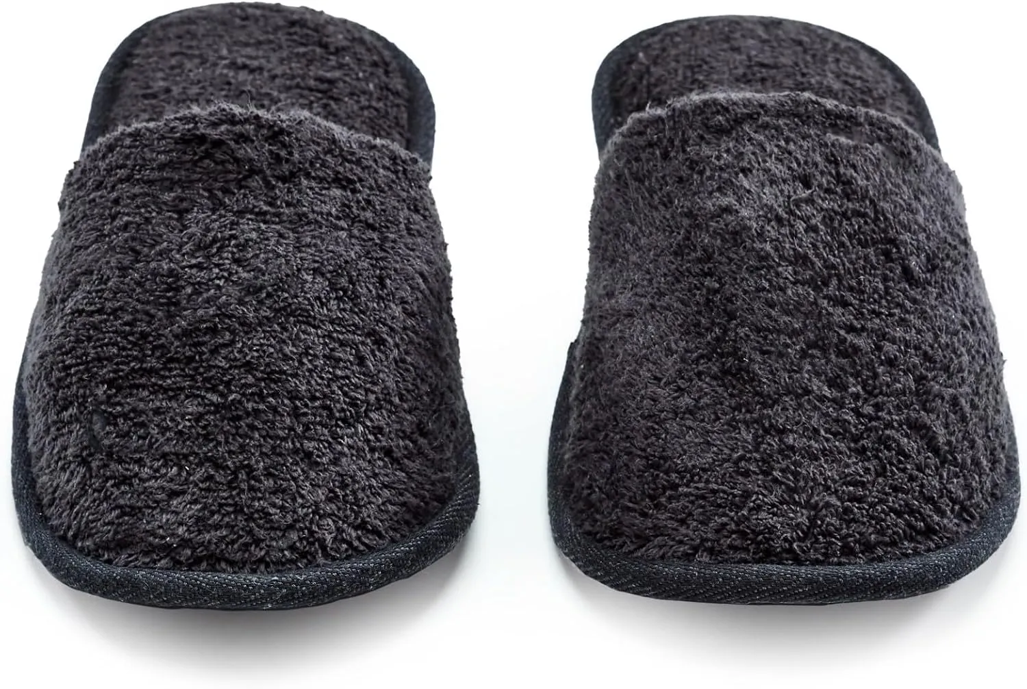 Men's Cotton Bath Slippers, Terry Cloth Travel Hotel Slippers for Men