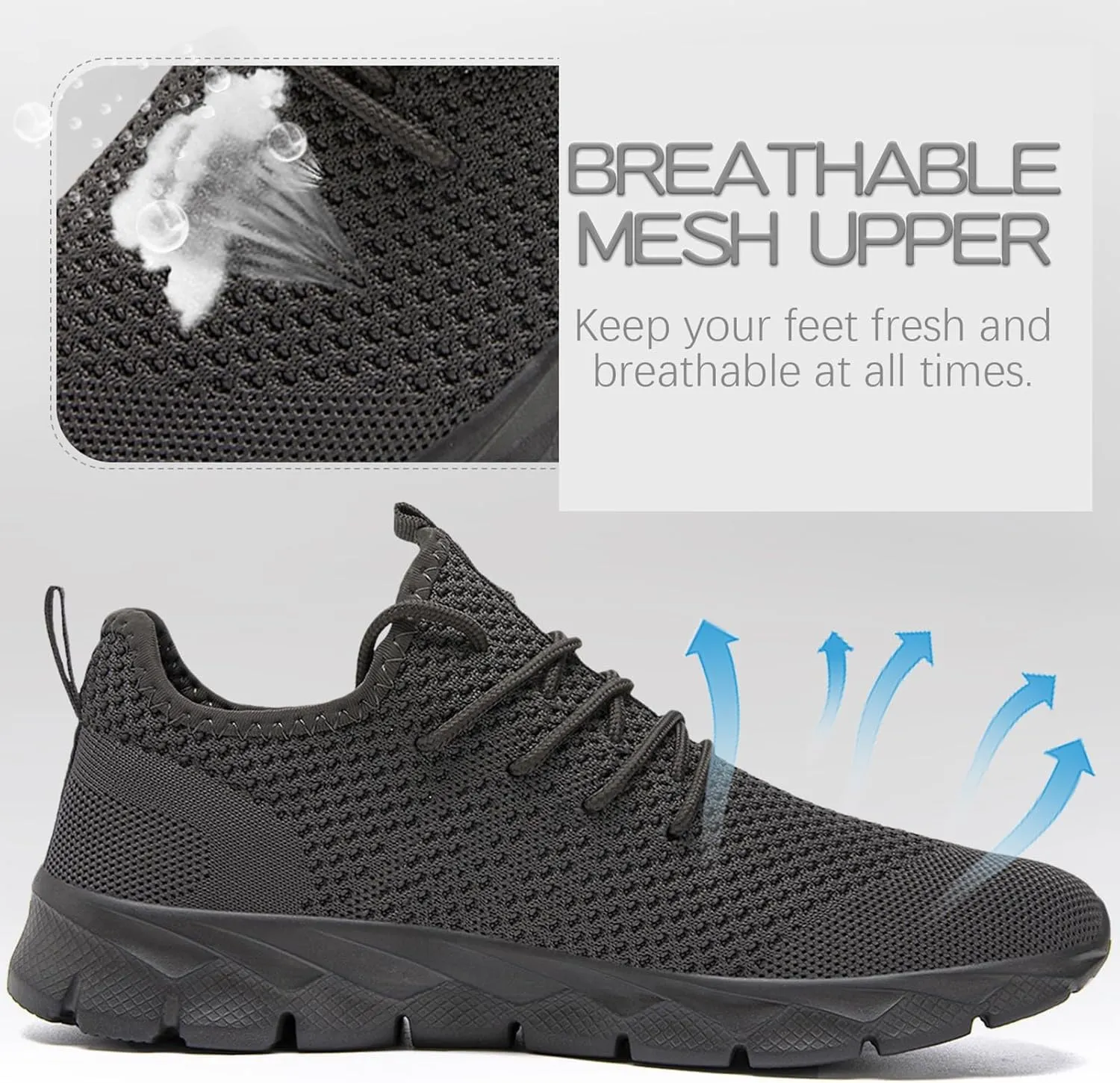 Mens Running Shoes Fashion Sneakers Tennis Walking Shoes Lightweight Athletic Gym Workout Shoes
