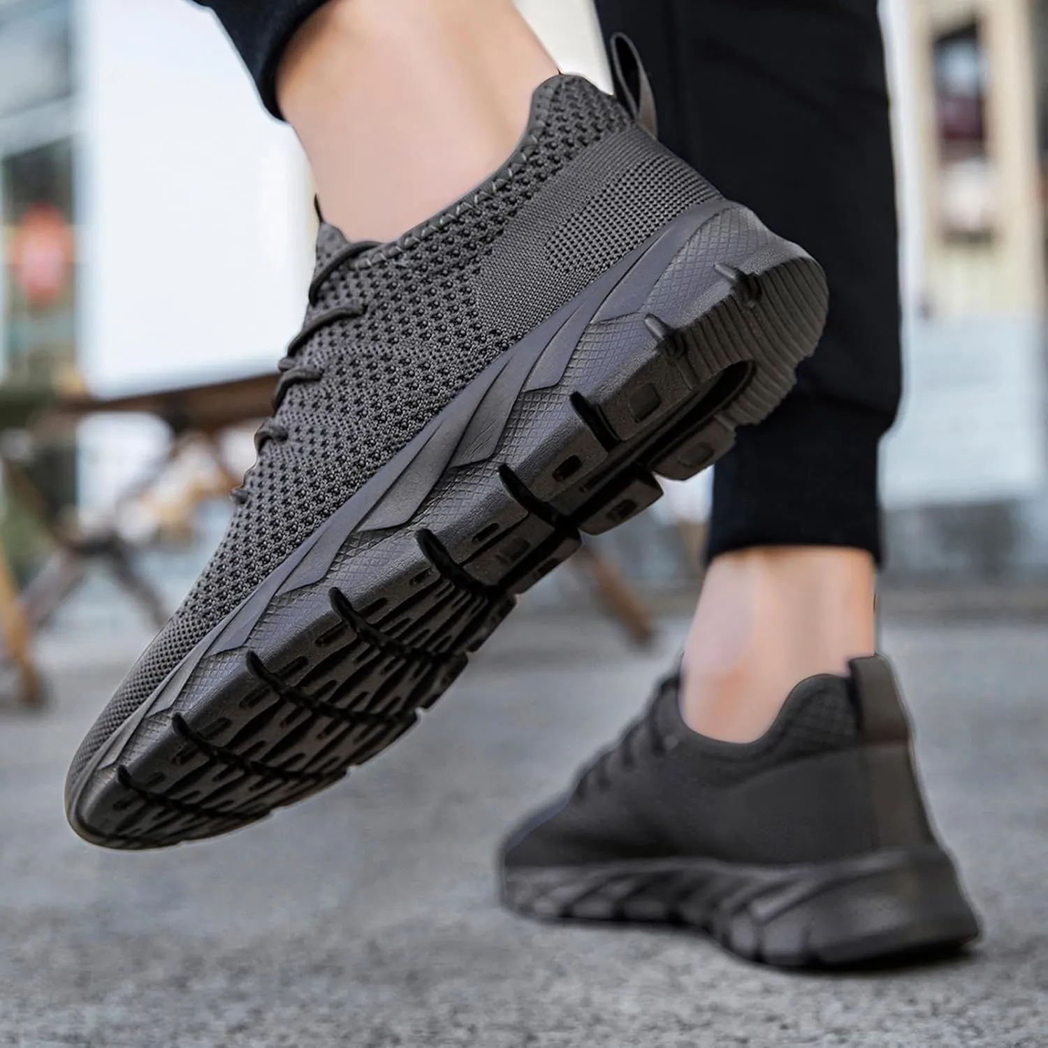 Mens Running Shoes Fashion Sneakers Tennis Walking Shoes Lightweight Athletic Gym Workout Shoes