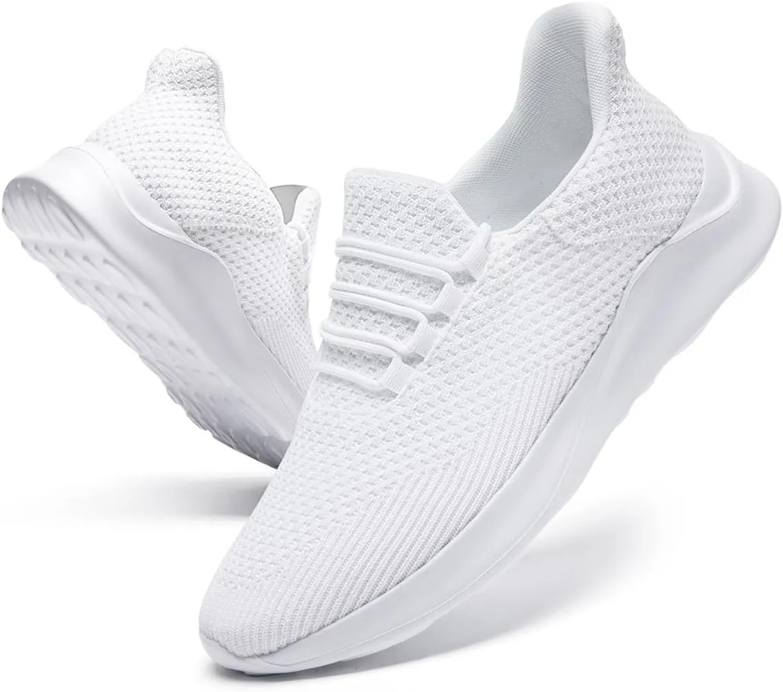 Mens Running Shoes Slip On Sneakers Walking Tennis Shoes Gym Athletic Sports Fashion Casual Breathable