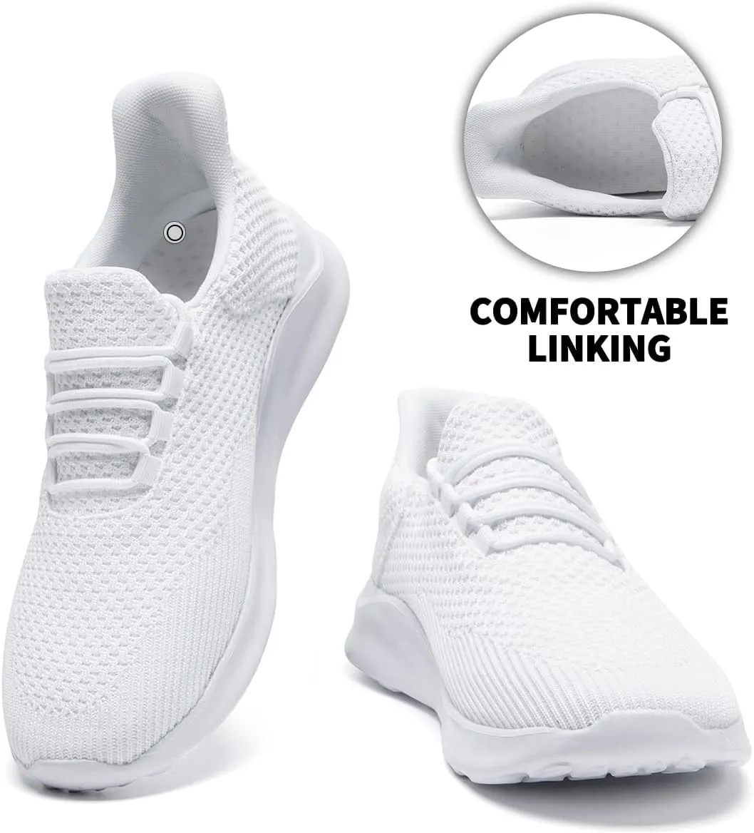 Mens Running Shoes Slip On Sneakers Walking Tennis Shoes Gym Athletic Sports Fashion Casual Breathable