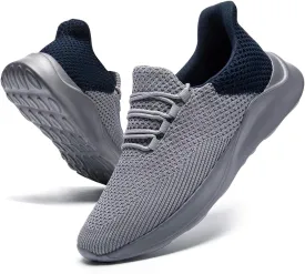 Mens Running Shoes Slip On Sneakers Walking Tennis Shoes Gym Athletic Sports Fashion Casual Breathable