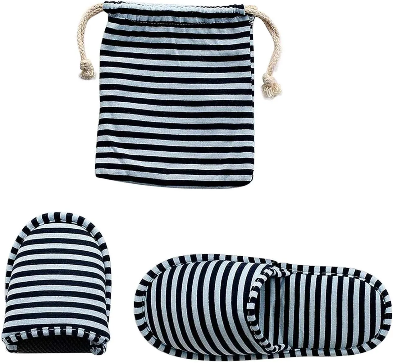 Non-Disposable Travel Slippers Portable Cotton Spa Hotel Guest Indoor Slippers