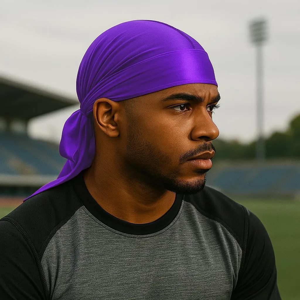 Premium Durag Pack for Men, Silky Doo Rag for 360 540 720 Waves