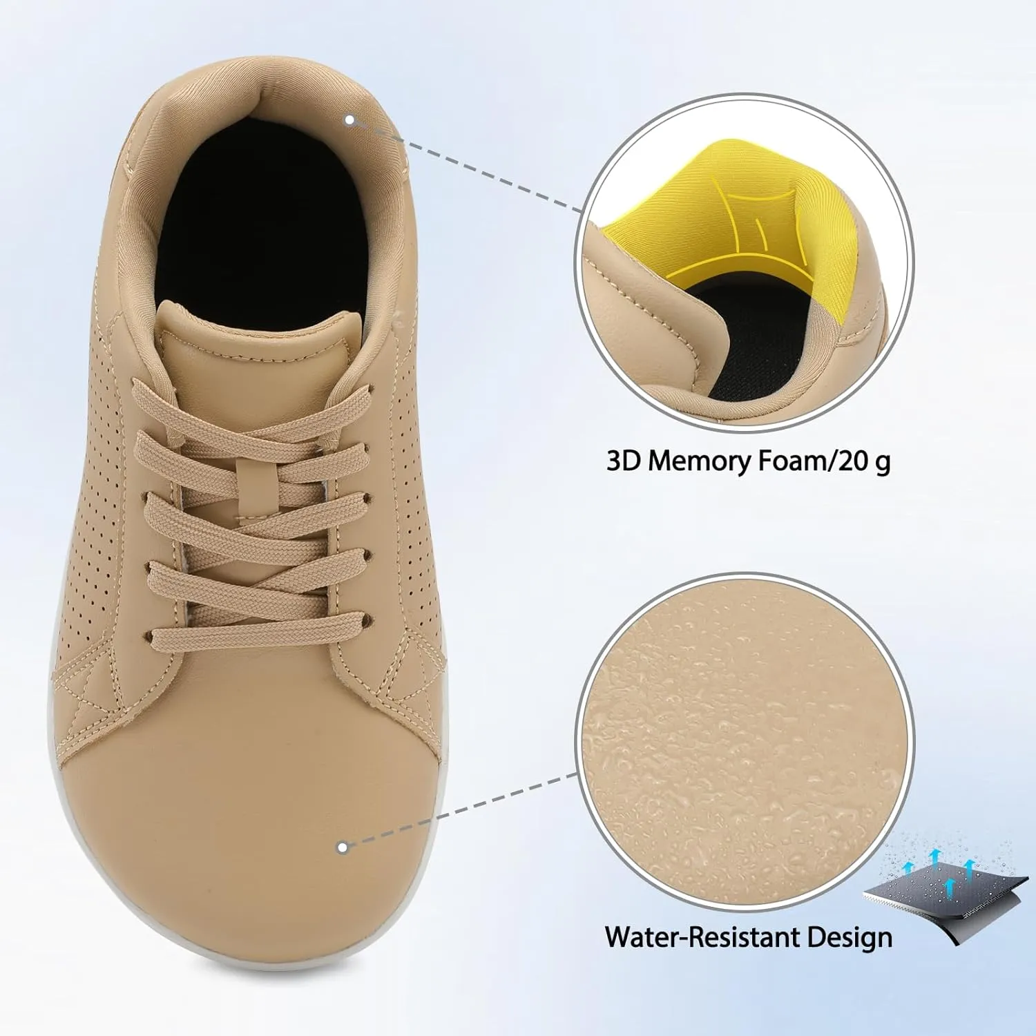 relxfeet Women's Minimalist Barefoot Shoes Zero Drop Walking Shoes Lightweight Fashion Sneakers Wide Toe Box