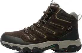 ROCKMARK Men's Waterproof Hiking Boots Lightweight Anti-Slip Mid Ankle Trekking Shoes for Outdoor Backpacking, Mountaineering & Rugged Terrain