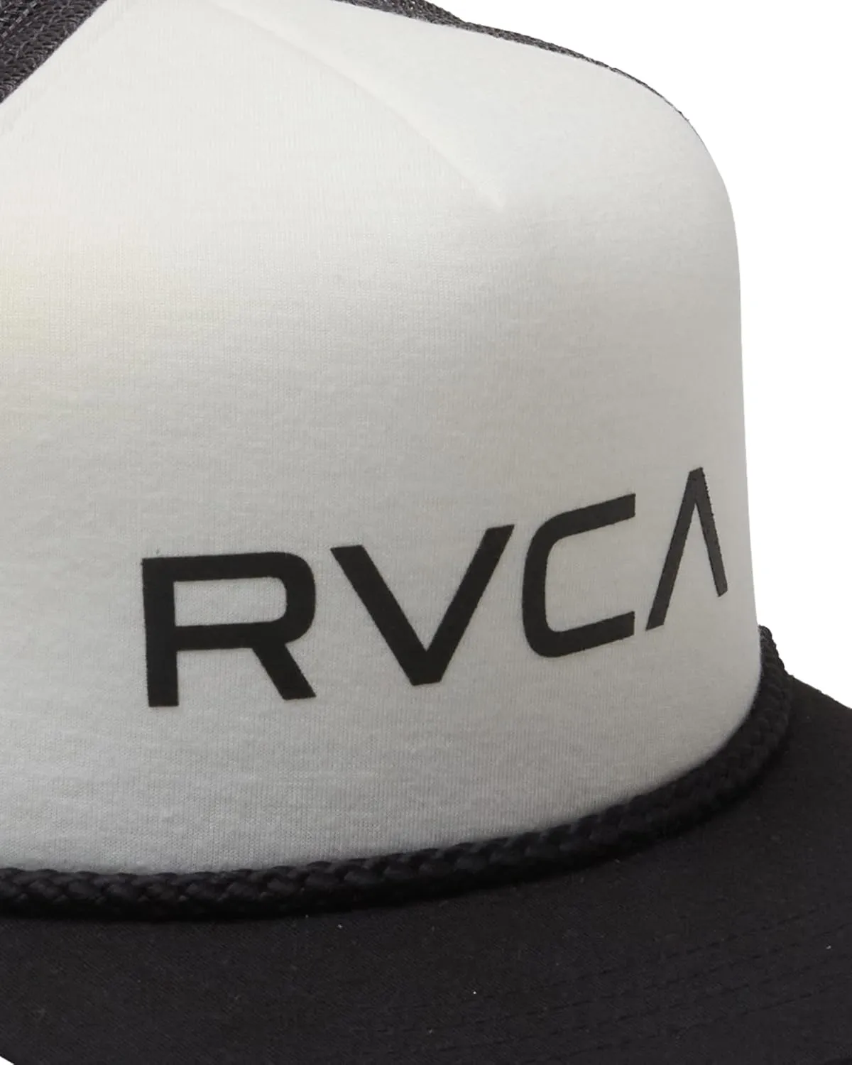 RVCA Men's Trucker Hat, Structured Hat with Stretch Mesh Back, Adjustable Snapback Closure