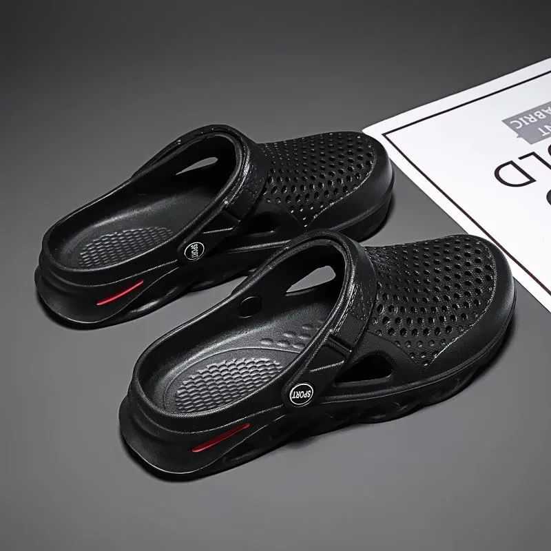 SECHRITE Clogs for Men Slip on Rubber Clogs Summer Water Shoes Gardening Shoes