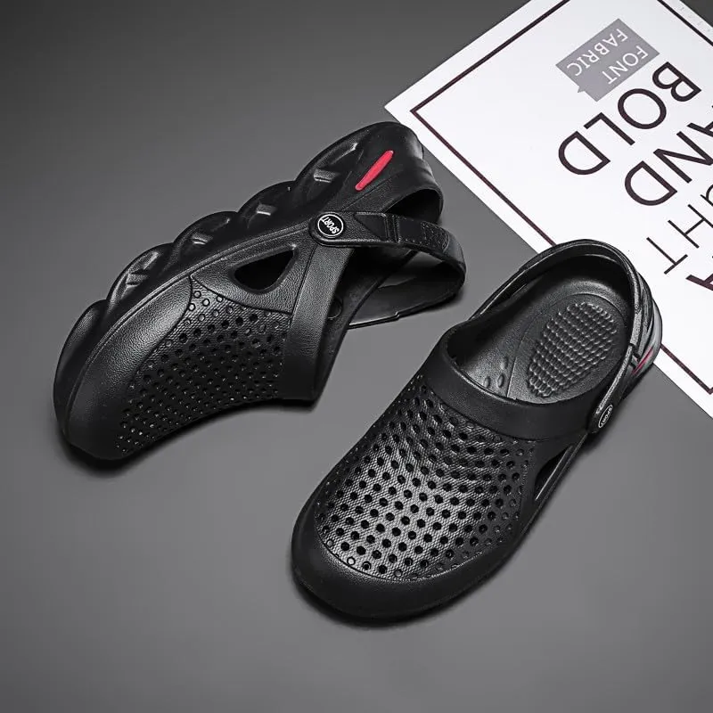 SECHRITE Clogs for Men Slip on Rubber Clogs Summer Water Shoes Gardening Shoes