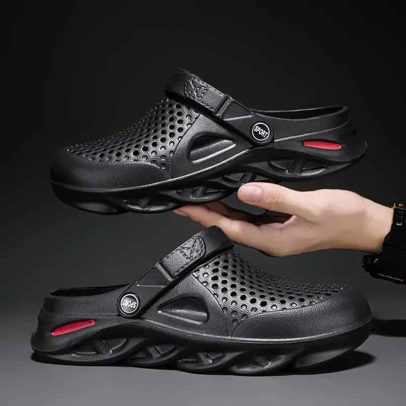 SECHRITE Clogs for Men Slip on Rubber Clogs Summer Water Shoes Gardening Shoes