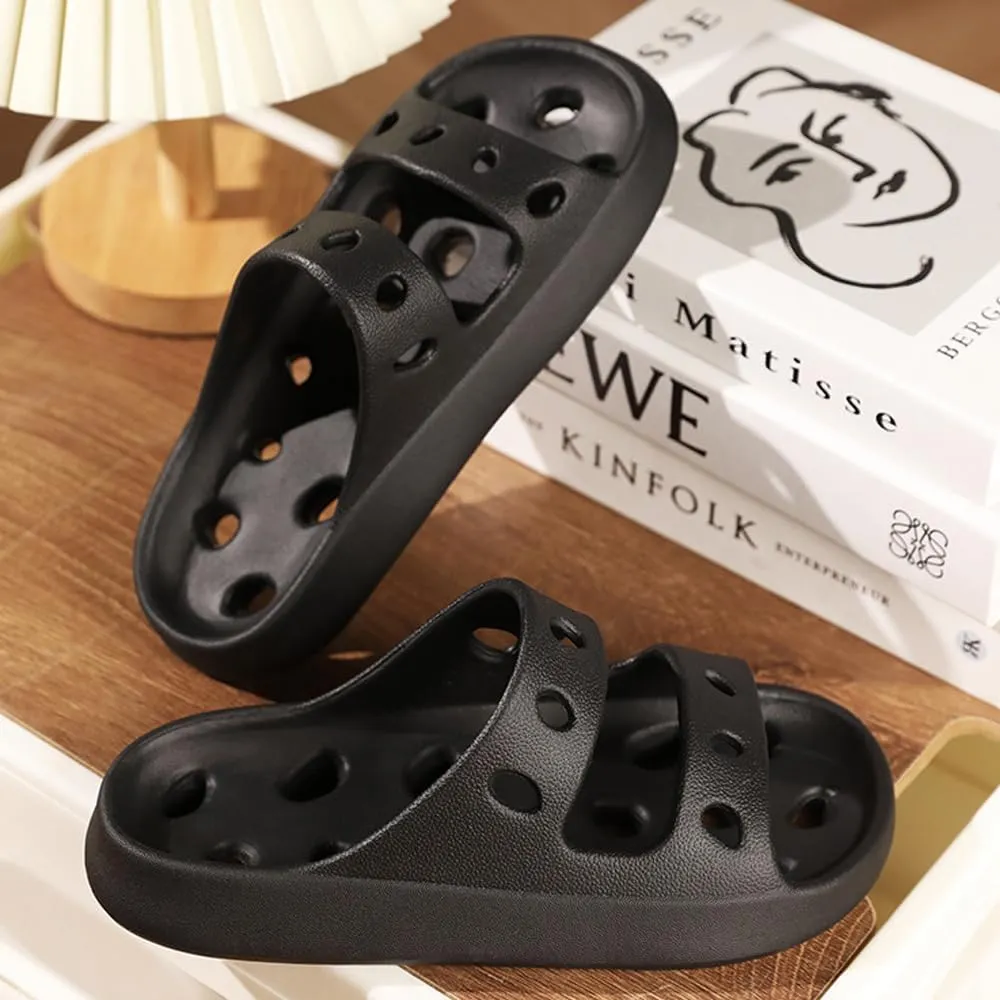 Shower Shoes with Drainage Holes Non-Slip Quick-Dry Pool, Beach, and Bathroom Slippers