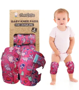 Simply Kids Toddler Knee Pads for Crawling Walking (2 Pairs) - Baby Knee Protector for Toddler, Infant, Girl, Boy, Crawler - Rodilleras para Bebe