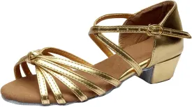 Summer Women Low Heel Sandals Satin Latin Dance Shoes Fashion Cross Straps Open Toe Ballroom Performance Dancing Wedding Shoes
