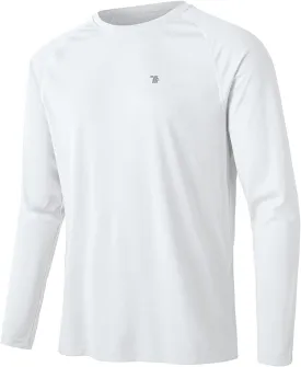 TBMPOY Mens Sun Protection Hiking Shirts Long Sleeve Water UPF 50  SPF UV Shirts Lightweight Fishing Hiking Swimming