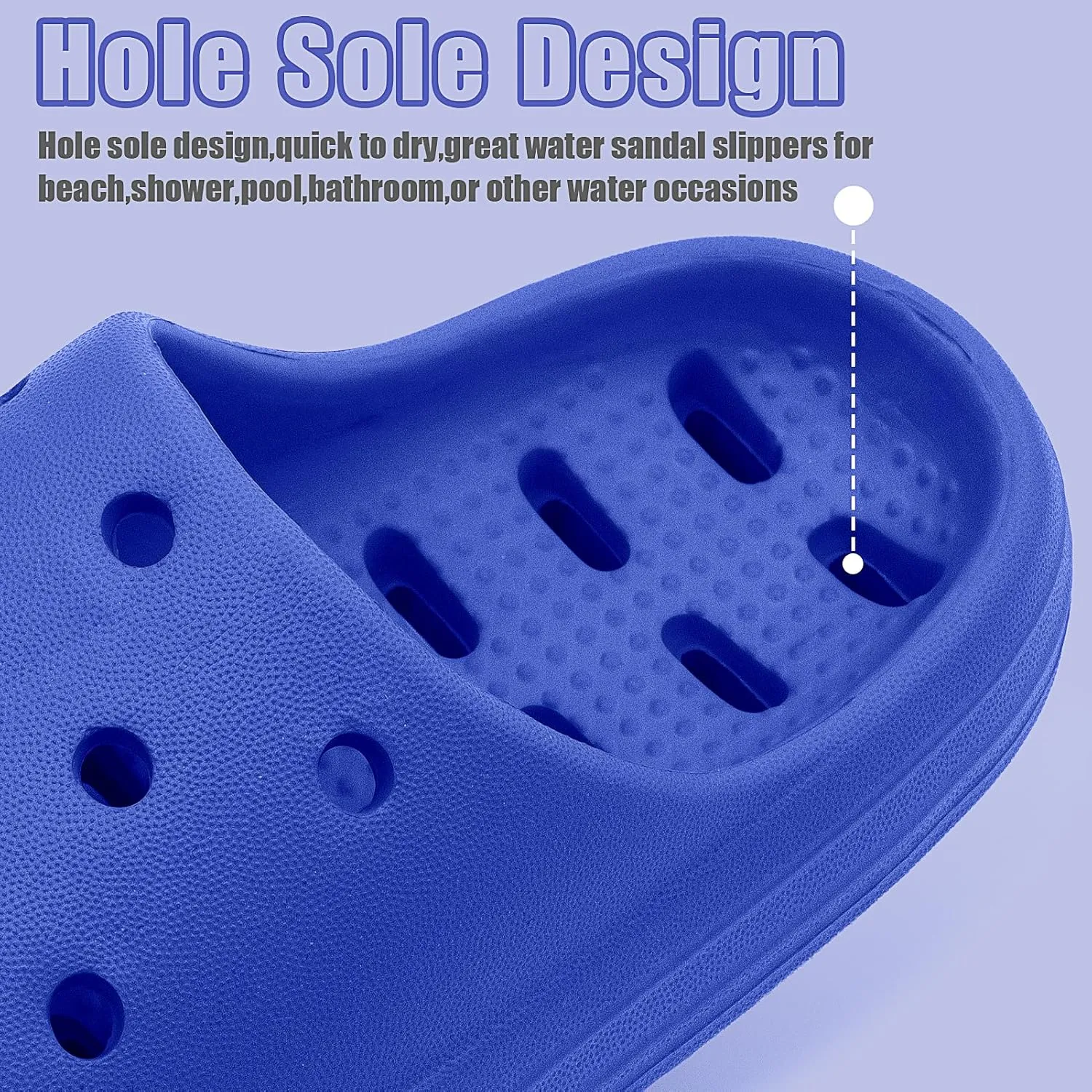 techcity Boys Girls Slide Sandals Soft Cushioned Thick Sole Non-slip Summer Slippers Quick Drying Bathroom Shower Pool Beach Sandals for Toddler Little Kids
