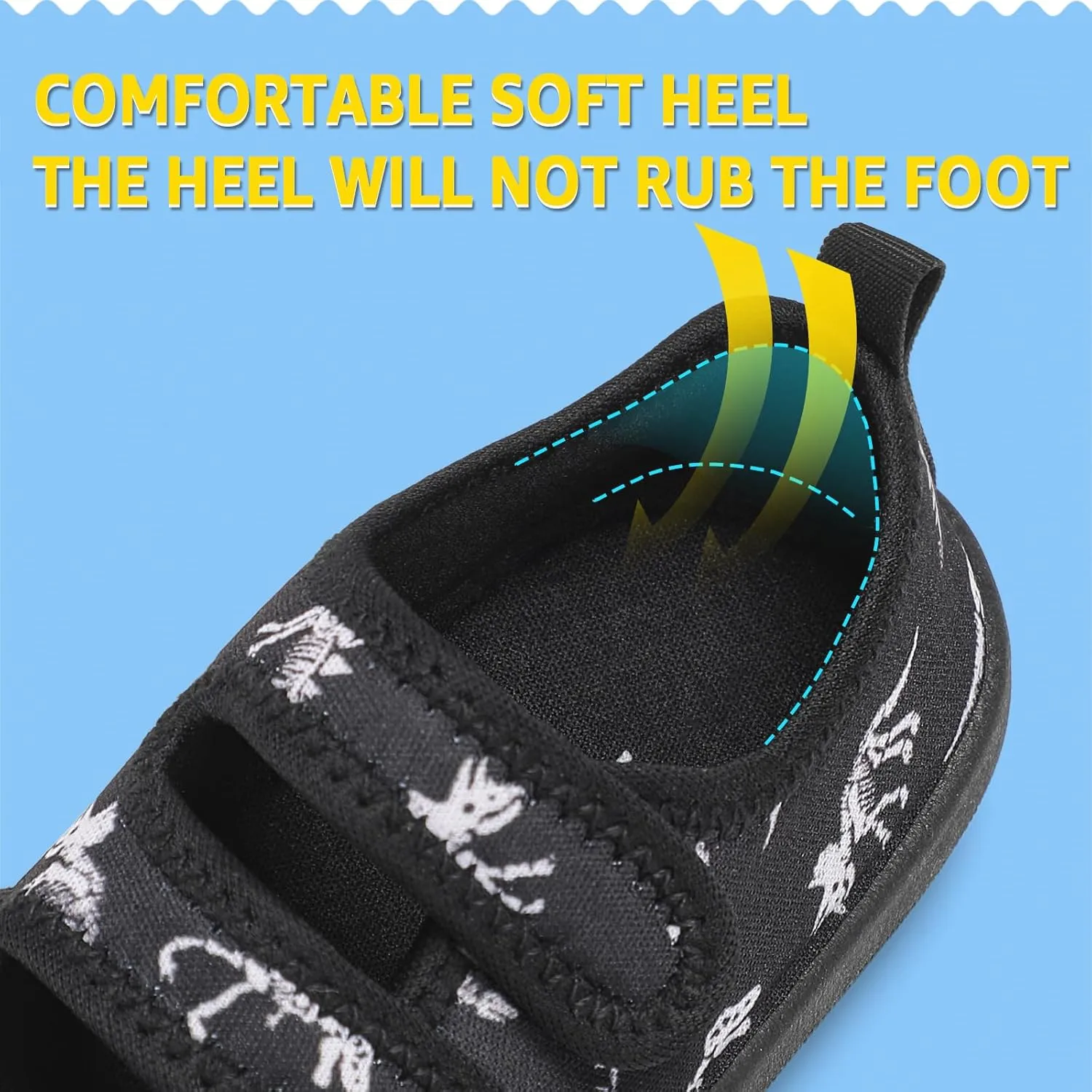 Toddler Water Shoes Boys Girls Unisex Summer Beach Quick Dry Non Slip Hook and Loop Swim Barefoot Aqua Socks