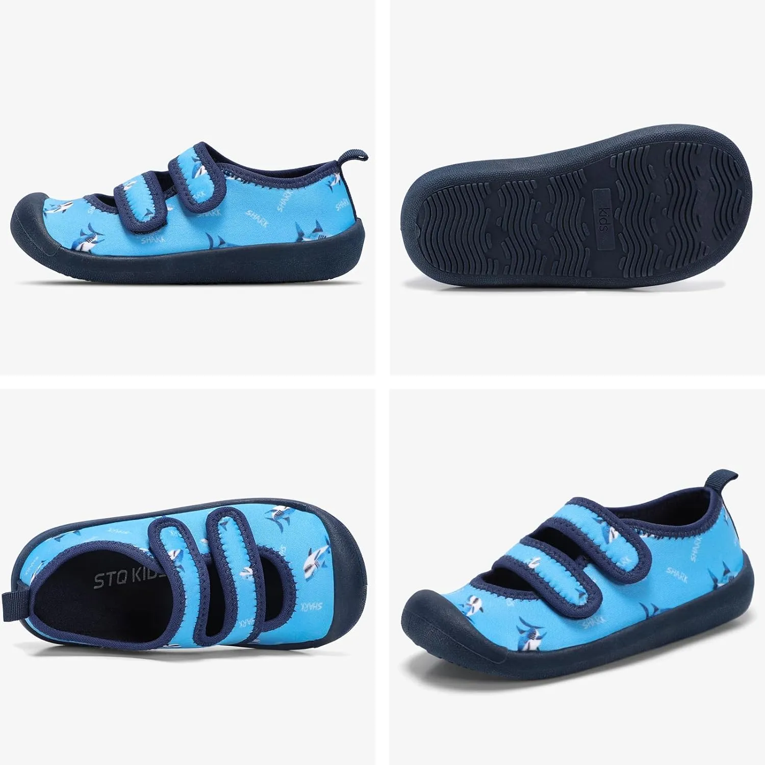 Toddler Water Shoes Boys Girls Unisex Summer Beach Quick Dry Non Slip Hook and Loop Swim Barefoot Aqua Socks