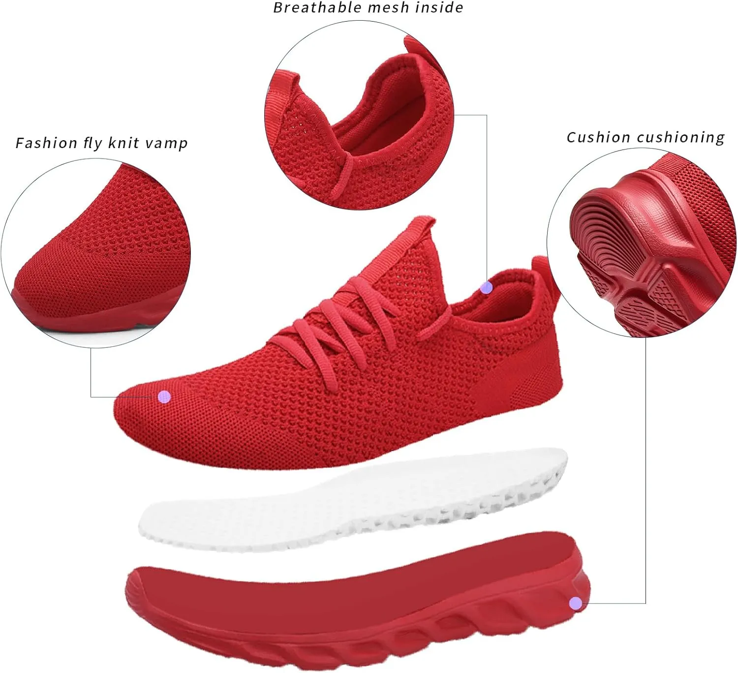 Tvtaop Mens Tennis Shoes Athletic Running Shoes Lightweight Sneakers Non Slip Walking Gym Shoes