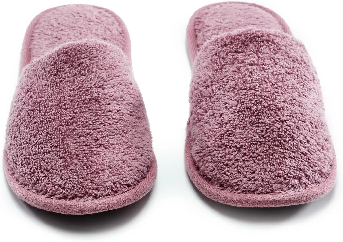 Womens Cotton Bath Slippers, Terry Cloth Spa Slippers for Women